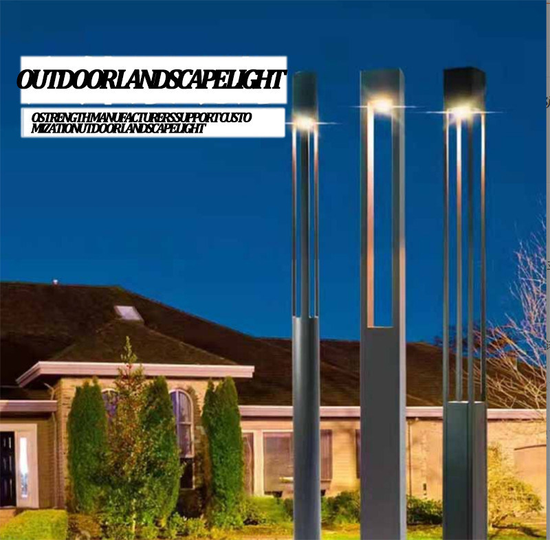Spot LED Quadrato Paesaggio Luce Post IP65 Solar Garden Light per Park Street Lamp